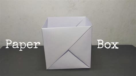 How To Make A Paper Box Without Glue Diy Origami Paper Box A Size