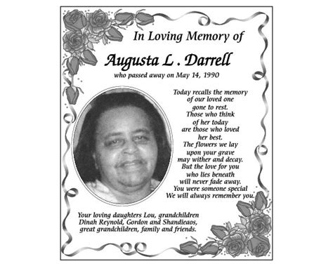 Augusta Darrell Obituary 2012 Hamilton Parish Bermuda The Royal