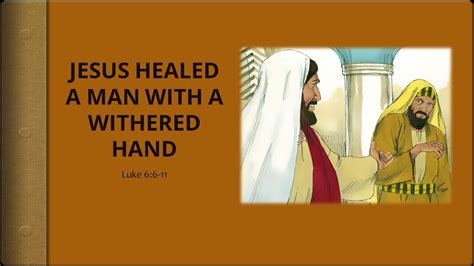Jesus Healed A Man With A Withered Hand Pnc Bible Reading Parents