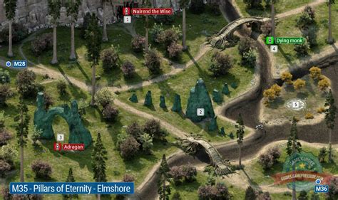 Map Of Elmshore M Pillars Of Eternity Pillars Of Eternity Game