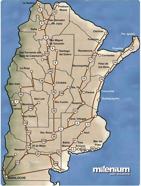 Mapa Norte Argentino