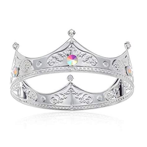 Dczerong Queen Crown Women Birthday Queen Crowns Silver Cake Topper