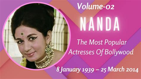 Nanda Bollywood Actress Nanda Filmography Nanda Karnataki Old
