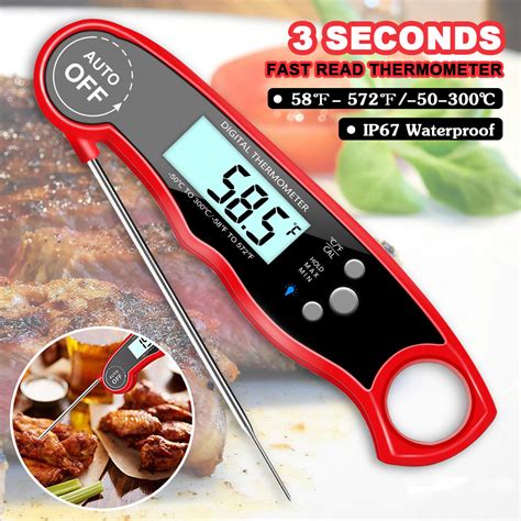 Waterproof Digital Meat Thermometer Super Fast Instant Read Thermometer