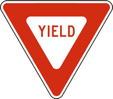 Yield Sign Mutcd R1 2 Yield Sign Clipart Full Size Clipart 704222