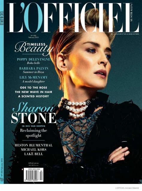 Sharon Stone - L'Officiel Magazine (Australia) February 2015 Issue • CelebMafia