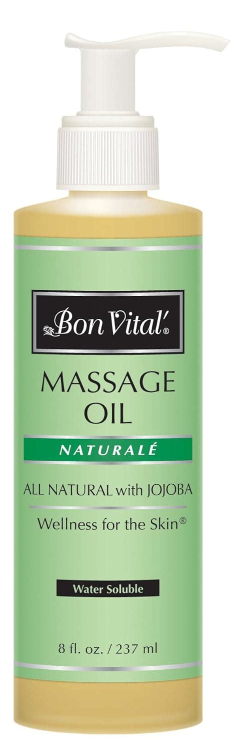 Massage Oil By Bon Vital Naturale Massage Oil Made With Natural Ingredients For An