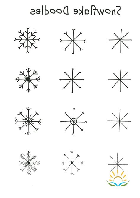 snowflake doodles snowflakes drawing easy christmas drawings christmas drawing