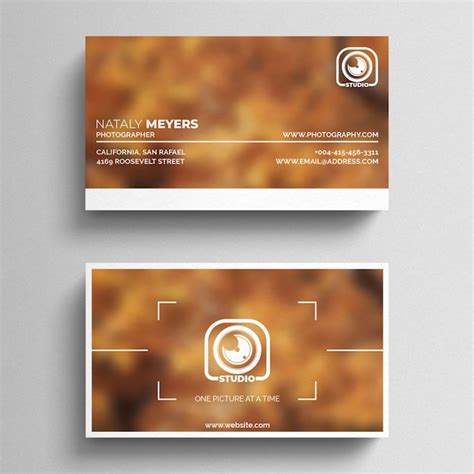 Photography Business Card Template Psd 9000 High Quality Free Psd
