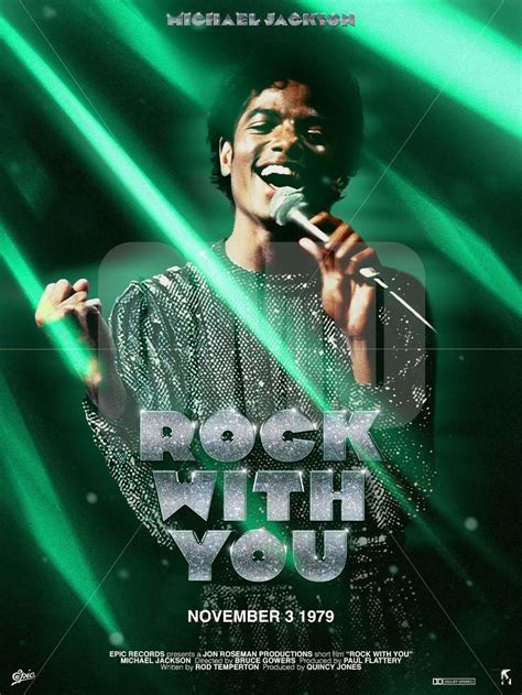 Michael Jackson Rock With You Original Poster Art Print Etsy Canada Michael Jackson Michael