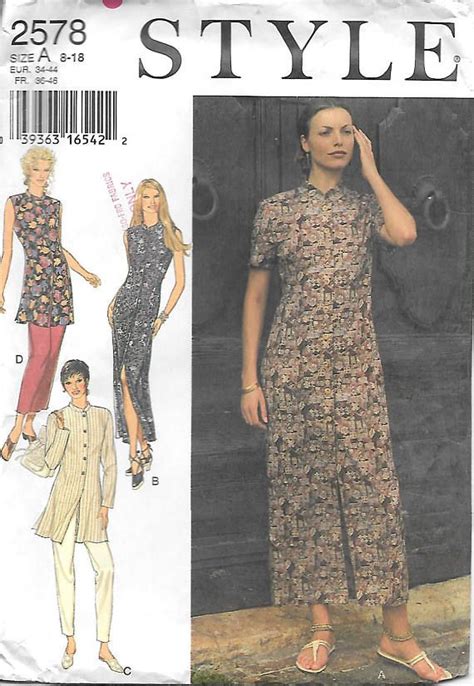 Sew Easy Style Misses Dropped Waist Dress With Softly