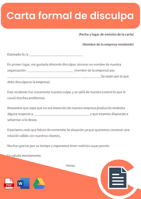 Ejemplo De Carta De Disculpas A Un Cliente Por Mal Servicio Yuki Vrogue