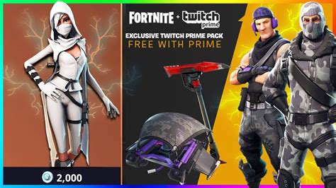 New Free Exclusive Twitch Prime Skins In Fortnite Unlock New Pickaxe