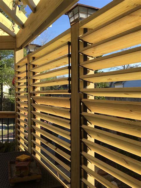 Louvered Deck Railings With Partial Privacy By Matthew From Kentucky