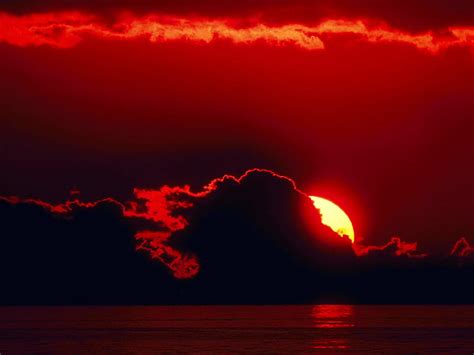 1920x1080px 1080p Free Download Crimson Clouds Red Sun Dark