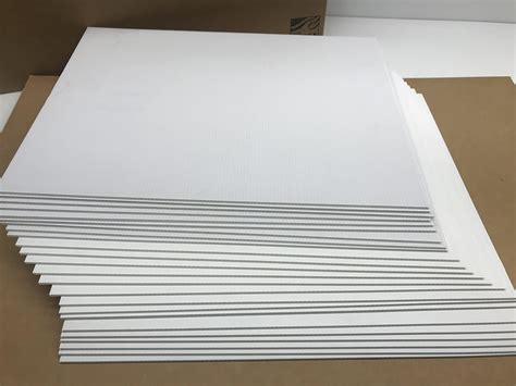 100 Pack 18x24 Corrugated Plastic Sign Blank White