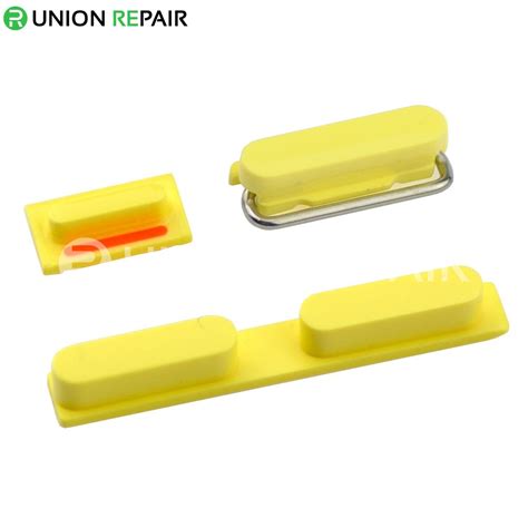 Replacement For Iphone 5c Side Buttons Yellow
