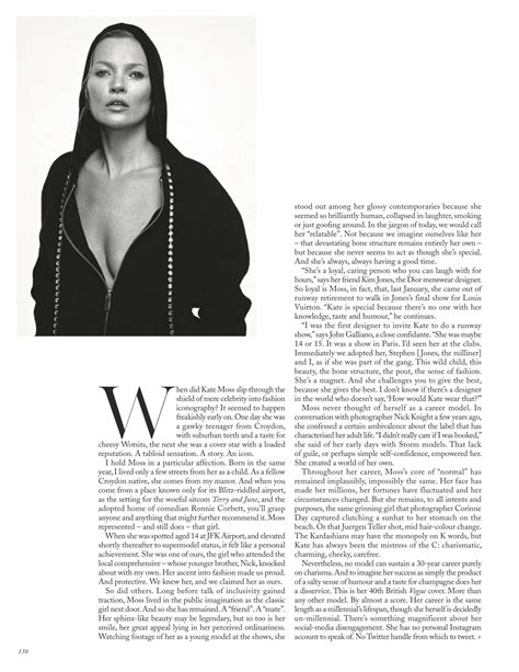 Kate Moss British Vogue Magazine May 2019 Issue • Celebmafia