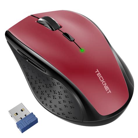 Tecknet Cordless Gaming Mouse 4800 Dpi 24g Wireless Optical Mice For
