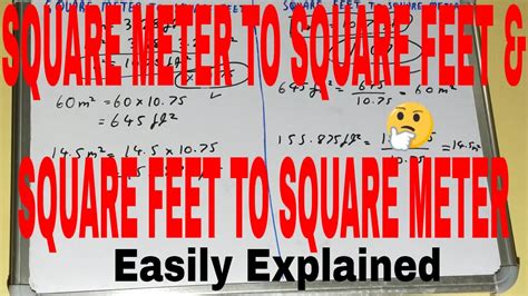 The distance d in meters (m) is equal to the distance d in feet (ft) times 0.3048:. Convert square (meter to square feet) and (square feet to ...