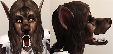Mod The Sims Werewolf Face Set