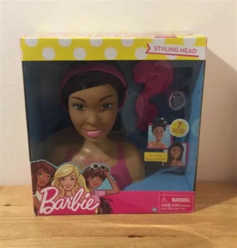 Barbie Styling Head Doll Fab Friends African American Black Hair 7