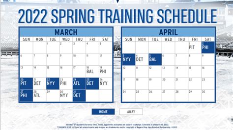 Blue Jays Unveil Revised Spring Schedule — Canadian Baseball Network