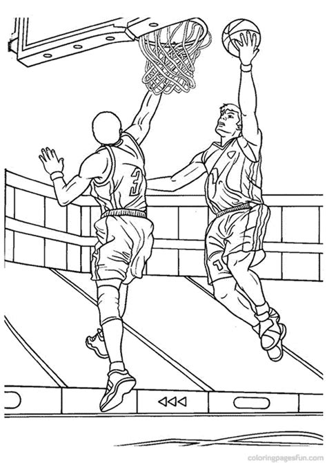 Free And Fun Basketball Color Pages For Kids 101 Activity