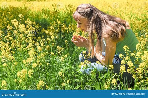 Allergic Reactions To Spring Flowers Pollen Stock Photo Image Of