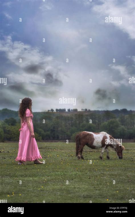 Shetland Pony And Woman Hi Res Stock Photography And Images Alamy