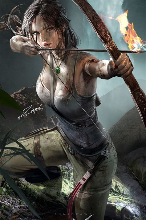Lara Croft Anime Tomb Raider Bochkwasuhk