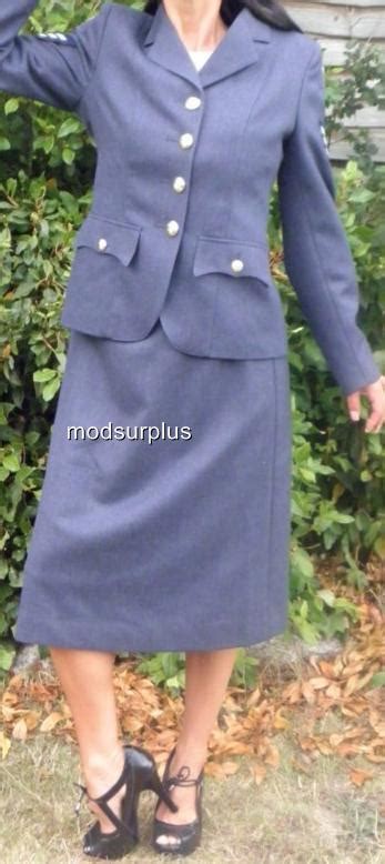 New Womens Ladies Raf Royal Air Force No1 Dress Uniform Skirt Wraf All
