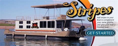 Houseboat Striping Boat Stripes Houseboat Graphics
