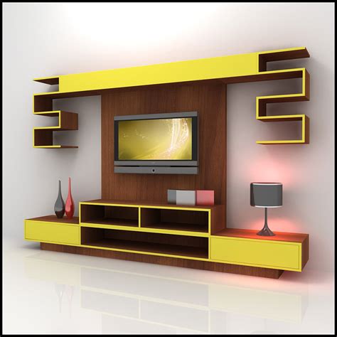 Tv Wall Unit Modern Design X 10 3d Models