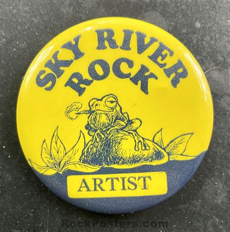 Auction Sky River Festival 1969 Artist Backstage Button Pass E