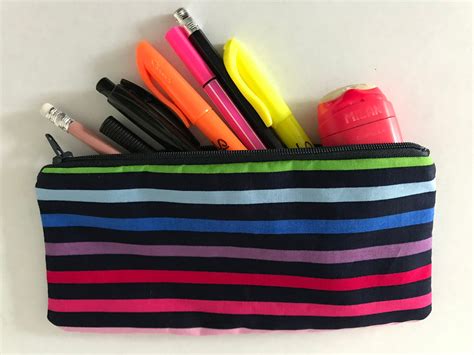 Pencil Case Fabric Pencil Case Washable Pencil Case Uk Etsy