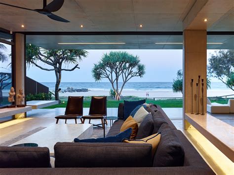 Incredible Concrete Interior Concrete Beach House Luxury Modern Beach