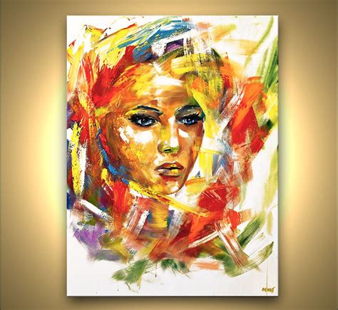 Abstract Paintings By Osnat Fine Art In Your Eyes Portrait Abstrait