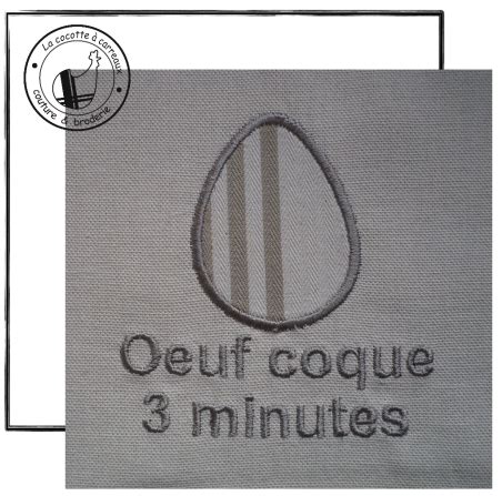 Oeuf coque 3 minutes | Broderie machine gratuite, Broderie machine, Motifs de broderie mécanique
