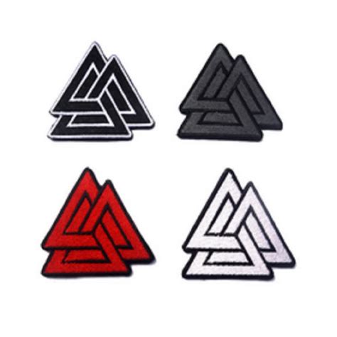 Valknut Symbol Viking Norse Rune Tactical Badge Vikings Patches 3d