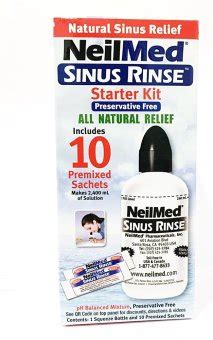 Nasal irritation from animal dander, pollen, dust mites, house dust. Neilmed Sinus Rinse Starter Kit 10s (adult) | Lazada Malaysia