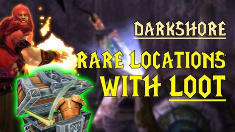 Wow Classic Rare Mob Locations Unique Loot Darkshore Youtube