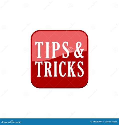 Tips And Tricks Sign Icon Or Logo Stock Vector Illustration Of Icon