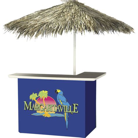 Margaritaville Portable Bar With Thatched Umbrella Ebay