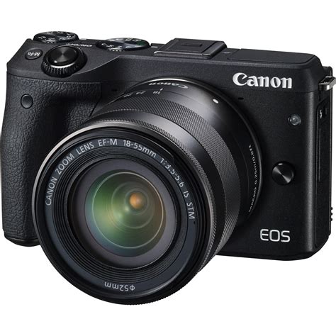 Canon Eos M3 Mirrorless Digital Camera With 18 55mm Lens