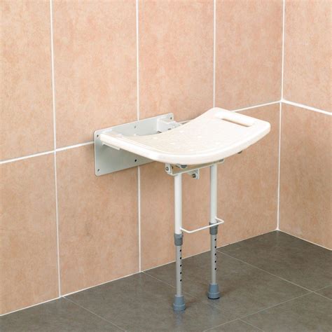 Homecraft Wall Mounted Steel Shower Chair Folding Shower Seat With