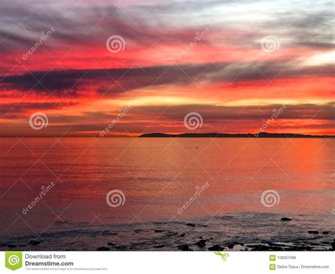 Colorful Sunset Newport Beach California Stock Image Image Of Pacific