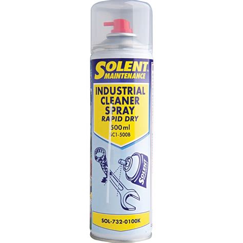 Solent Maintenance Sc1 500b Industrial Cleaner Spray Rapid Dry 500ml