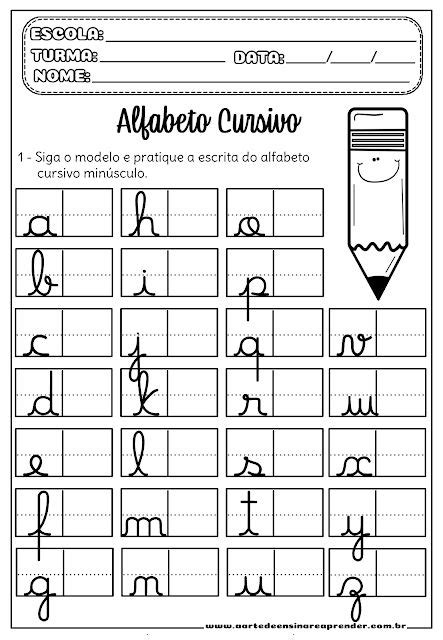 Alfabeto Cursivo Atividades Para Imprimir Alfabeto Cursivo Images And