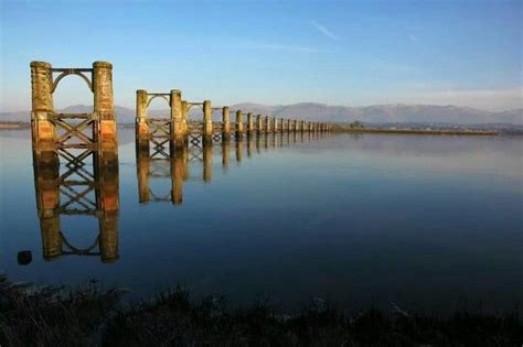 Via Abandoned Scotland Alloa Swing Bridge Only The Piers Remain